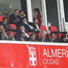 Palco del Mediterráneo en el Almería-Getafe con Mohamed El Assy y Ángel Torres.