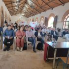 Asistentes al encuentro celebrado en la histórica estación de Zurgena.