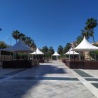 Los ambigús de la Rambla Federico García Lorca, preparados para las Cruces de Mayo 2023.