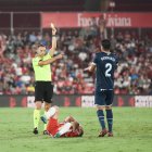 Guillermo Cuadra Fernández en el partido Almería-Girona que terminó 3-2.