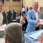 José Céspedes y Diego Valera votan este jueves en las elecciones al Claustro Universitario.