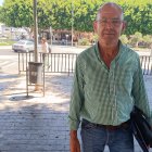 Luis González, en Almería tras ser intervenido.