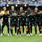 El once del Almería en el Santiago Bernabéu.