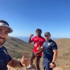 Álvaro Cano, El Bilal Touré y Pedro Serrano.