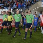 Mateu Lahoz en su última visita al Mediterráneo en la temporada 2014-2015.