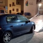 El coche del candidato de Cs.
