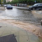 Calles anegadas en La Vega de Acá.