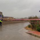Camino hacia Lubrín cortado por la salida del Río Almanzora.