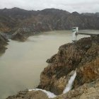 La presa de Cuevas del Almanzora ha recibido agua después de muchos meses.