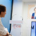 Rafael Burgos, en la sede electoral de Ciudadanos en la Plaza Flores.