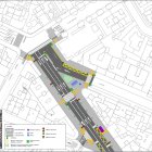 Sección de cómo quedarán los repartos en el inicio de la Avenida