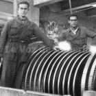 La construcción de la Central Térmica del Zapillo y su maquinaria llegó a reunir a más de 600 obreros en el invierno de 1957.