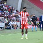 Samú Costa en el partido del Almería frente al Real Valladolid el pasado domingo.