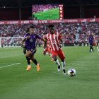 El extremo en el último partido de Liga en casa contra el Real Valladolid.