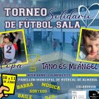 El cartel de la Copa de fútbol-sala Tano es mi ángel.