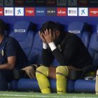 Mariño no quería ver lo que estaba pasando en el terreno de juego.