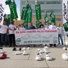 Protesta de CSIF contra los recortes de personal en Torrecárdenas.