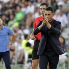 Rubi y Francisco en el Elche-Almería de la pasada temporada.