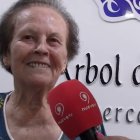María Ortega la huercalense más longeva que disfruta de los tallleres de gerontogimnasia municipales.