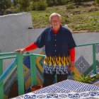 El artista afincado en Oria, Bruce Cameron.