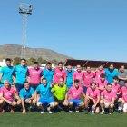 Los equipos posan en el \'Jerónimo Rodríguez\'.