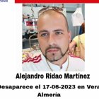 Imagen del joven desaparecido.