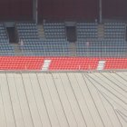 Imagen de esta mañana con las supletorias sin las planchas de publicidad.