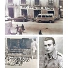 Río Preto abrió en 1962; debajo, Andrés Felices vendiendo zapatos en Brasil y un retrato de juventud.