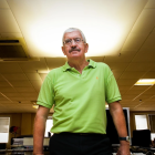 Hermelindo Castro, Melo, en una visita a la redacción de La Voz