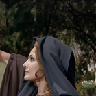 Charlton Heston y Carmen Sevilla, en una secuencia de Marco Antonio y Cleopatra rodada en la Alcazaba de Almería. Foto: FlixOlé.
