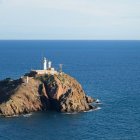 Faro de Cabo de Gata sobre la Laja del Cabo