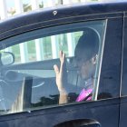 Appiah llegando al Mediterráneo para pasar la analítica.