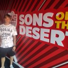 Bruno Iribarne con LA VOZ en el túnel de vestuarios del Estadio Mediterráneo.