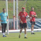 Vicente Moreno está satisfecho con el trabajo que está realizando el club.