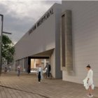 Propuesta de fachada de la nueva estación