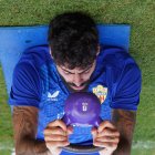 Samú Costa en el entrenamiento del miércoles, el último con el equipo rojiblanco.