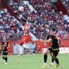 Ramazani en el partido frente al Rayo Vallecano. Fue el mejor rojiblanco.