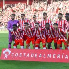 El once del Almería ante el Real Madrid.