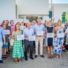 Concentración en repulsa por la agresión en la tarde de este martes en Aguadulce Sur.