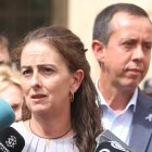 Aránzazu Martín, delegada del Gobierno andaluz y José María Martín, subdelegado del Gobierno.