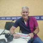 El entrenador del Carrusel Deportivo en la previa del Cádiz-Almería.