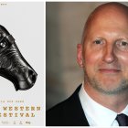 Cartel del 13º Almería Western Film Festival, un diseño de Javier Jaén, y el cineasta John Hillcoat, Premio Spirit of the West 2023. Fotos: Awff