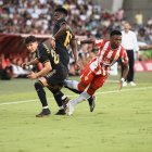 Ramazani en el Almería-Real Madrid en el Estadio de los Juegos Mediterráneos.