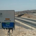 Imagen de archivo de obras de la autovía años atrás.