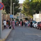 Imagen de la vuelta al cole de este lunes.