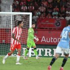 Chumi y Maximiano en el partido ante el Celta en el Estadio Mediterráneo.