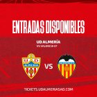 Almería-Valencia, partido de la sexta jornada del curso en Primera División.