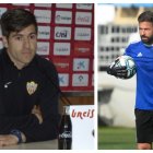 Víctor Fortes y Ricardo Molina dirigieron el entrenamiento de este miércoles.