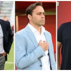 Miguel Rivera, Fran Fernández y Alberto Lasarte, técnicos que dieron el salto desde el filial.