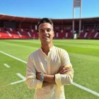 Diego Plaza en el Estadio de los Juegos Mediterráneos.